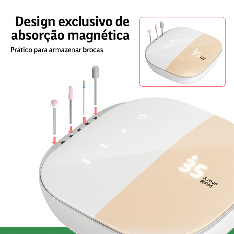 Micromotor com peça reta Portátil