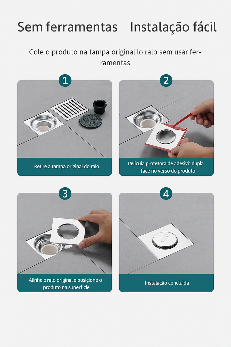 Ralo de Drenagem Anti-odor