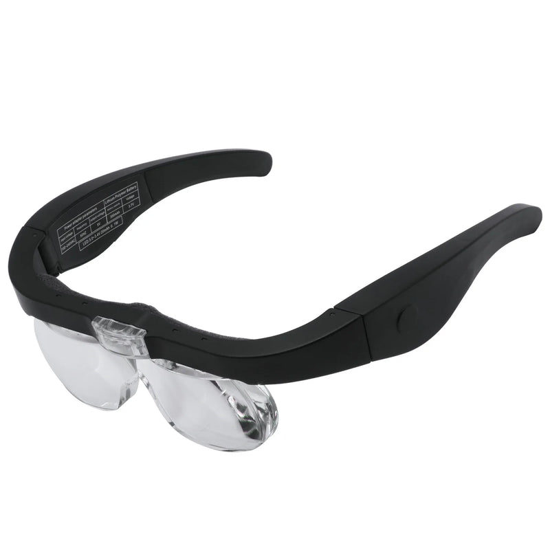 Lupa com Lentes Intercambiáveis (1.5X 2.5X 3.5X 5.0X) - Iluminação LED