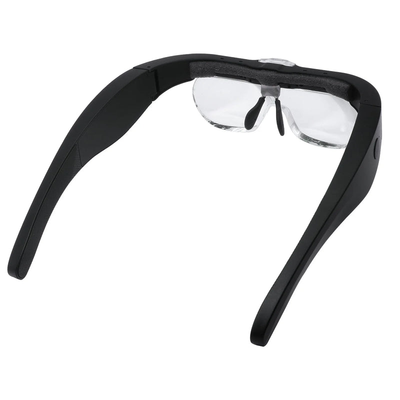 Lupa com Lentes Intercambiáveis (1.5X 2.5X 3.5X 5.0X) - Iluminação LED