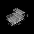 Organizador de acrílico para materiais clínicos e laboratoriais