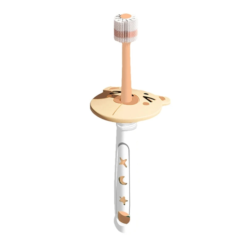 Escova de Dente 360˚ Infantil com Cerdas de Silicone