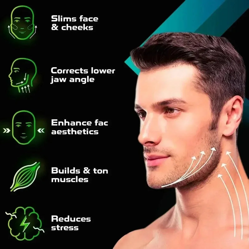 Aparelho de Silicone para Exercício e Definição de Mandíbula