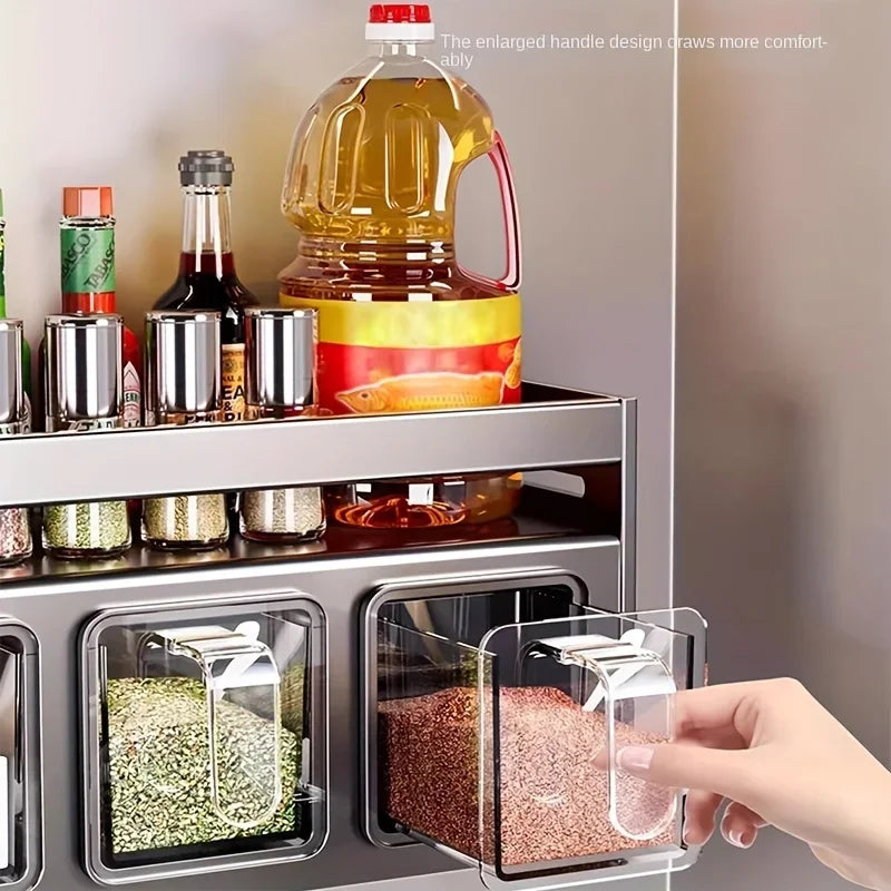 Suporte Organizador Multifuncional de Parede - Aço Inoxidável