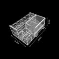 Organizador de acrílico para materiais clínicos e laboratoriais