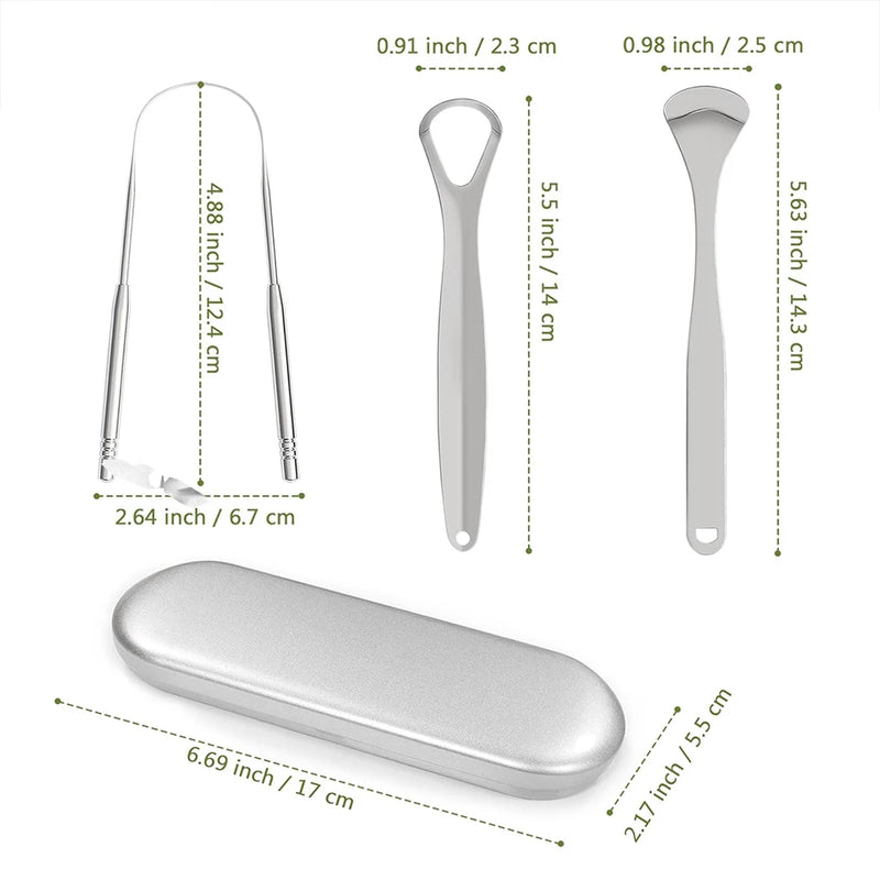Kit para Limpeza de Língua - Inox