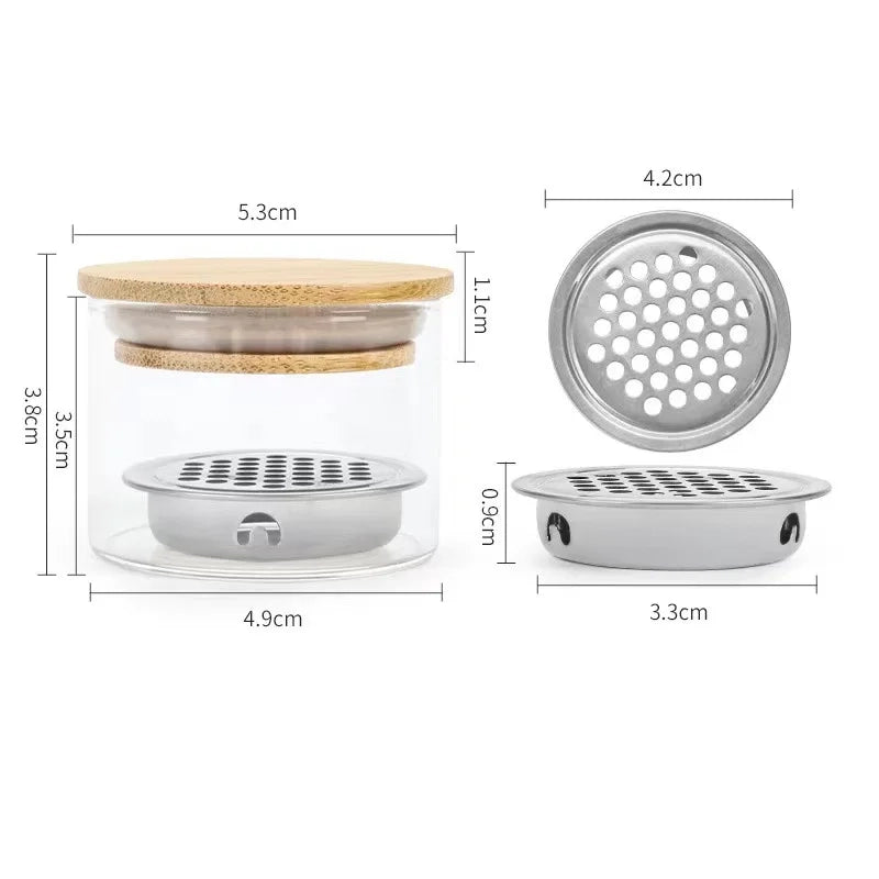 Pote de Vidro para Limpeza de Pincéis