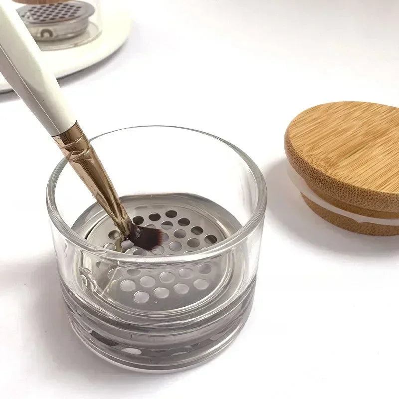 Pote de Vidro para Limpeza de Pincéis