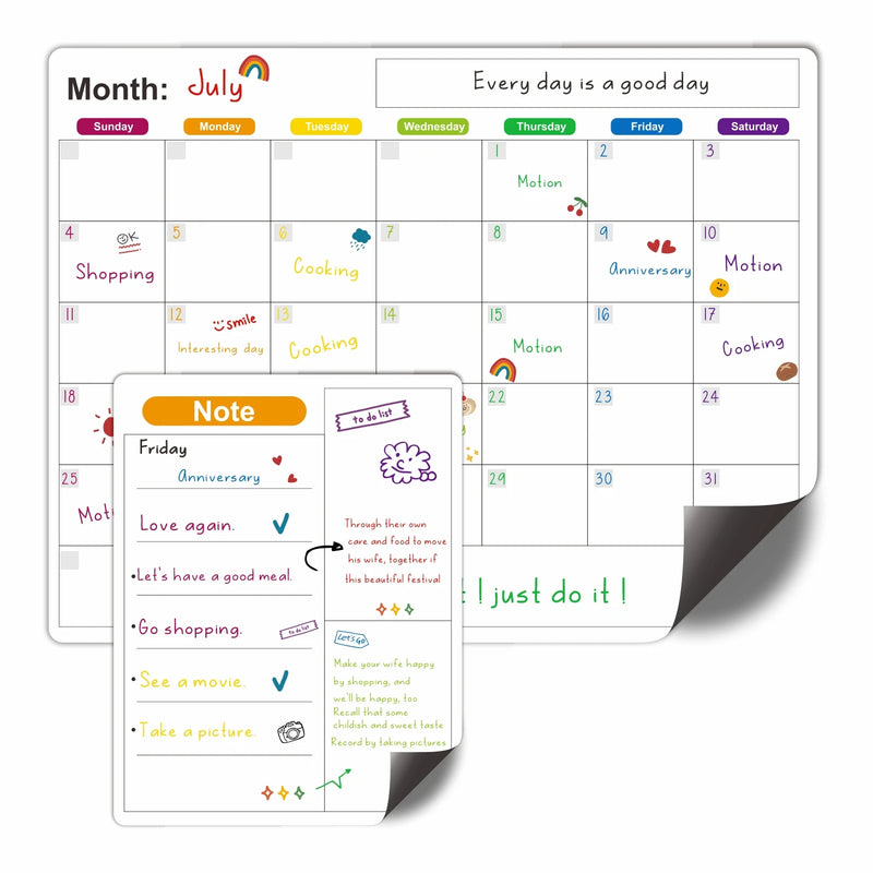Planner Semanal Magnético Branco – Quadro de Planejamento