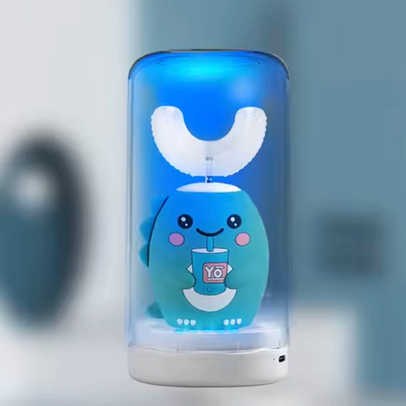Escova Dental Elétrica Infantil em Formato U – 360°