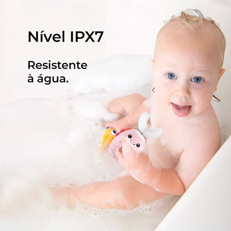 Escova Dental Elétrica Infantil em Formato U – 360°