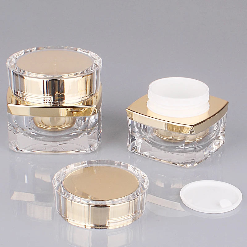 Frascos Recarregáveis de Luxo para Cremes - Crystal