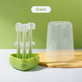 Kit Infantil de Higiene Bucal – Escovas Dentais e Limpador de Língua de Silicone