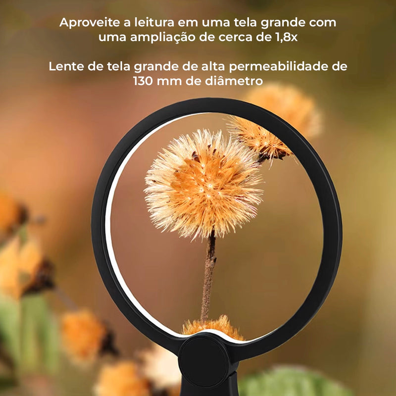 Lupa de Pescoço com Luz LED Recarregável