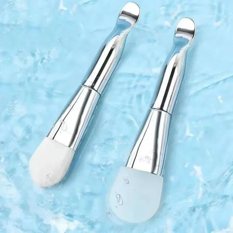Aplicador de Silicone e Pincel para Skin Care