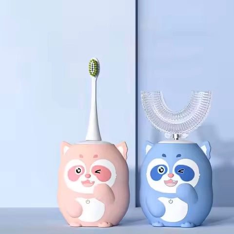 Escova Dental Elétrica Infantil em Formato U – 360°