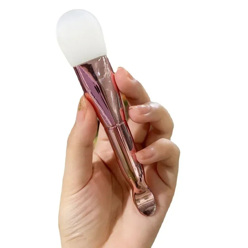 Aplicador de Silicone e Pincel para Skin Care