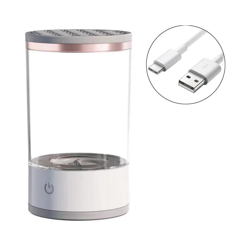 3 em 1 - Limpador de Pincéis Automático com Suporte de Secagem