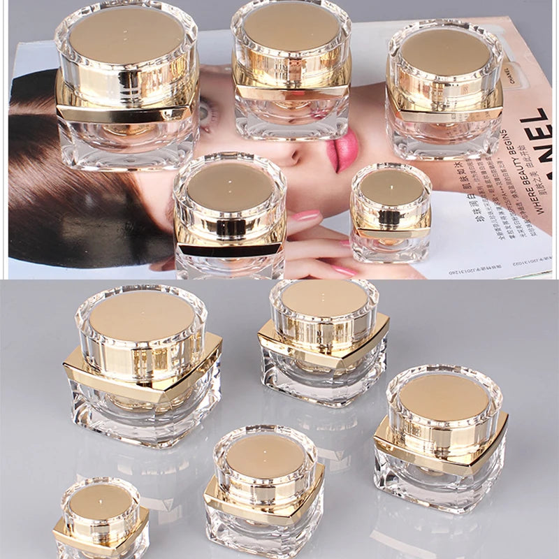 Frascos Recarregáveis de Luxo para Cremes - Crystal