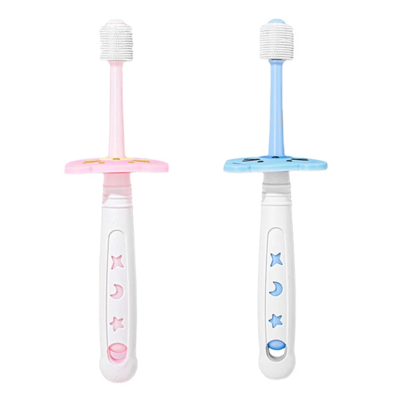 Escova de Dente 360˚ Infantil com Cerdas de Silicone