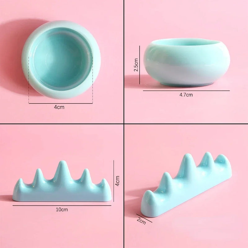 Kit de Pintura (Suporte para Pincéis e Pote para Água)