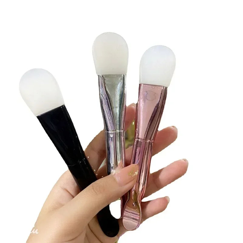 Aplicador de Silicone e Pincel para Skin Care