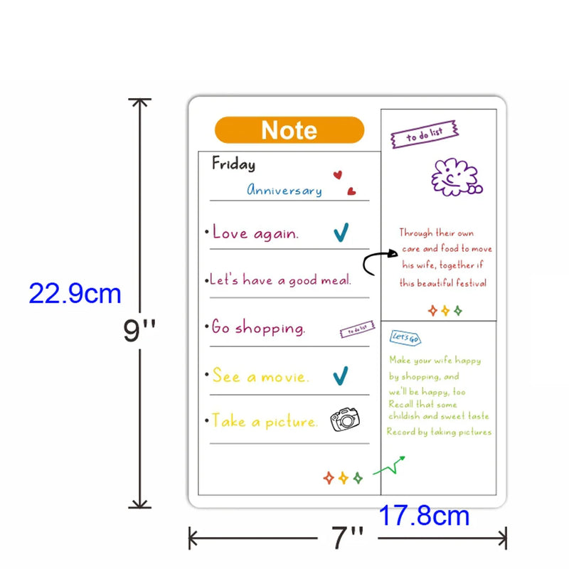 Planner Semanal Magnético Branco – Quadro de Planejamento