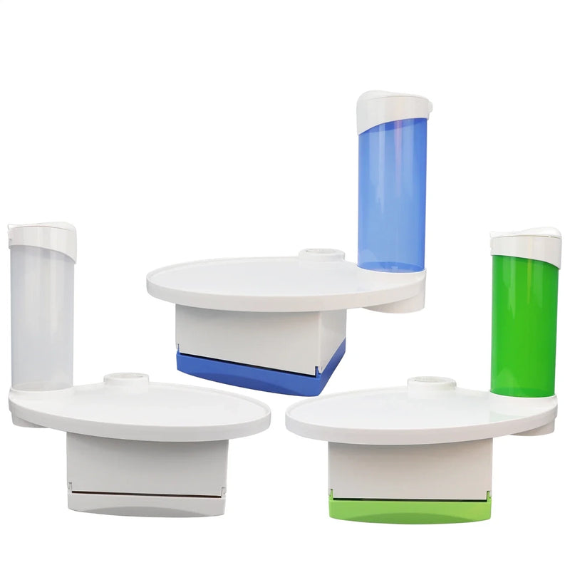 Dispenser de Lenço de Papel e Copo com Bandeja para Cadeira Odontológica