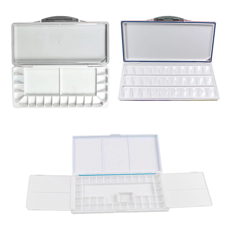 Paleta com Tampa e Área para Mistura de Pigmentos