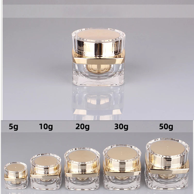 Frascos Recarregáveis de Luxo para Cremes - Crystal