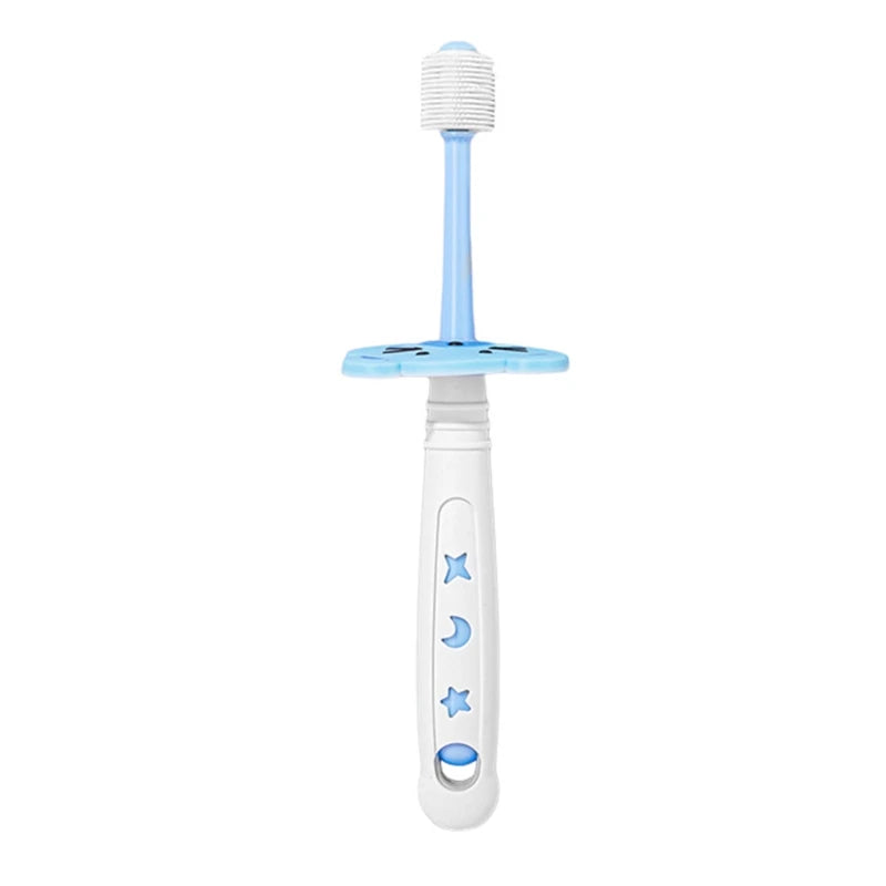 Escova de Dente 360˚ Infantil com Cerdas de Silicone