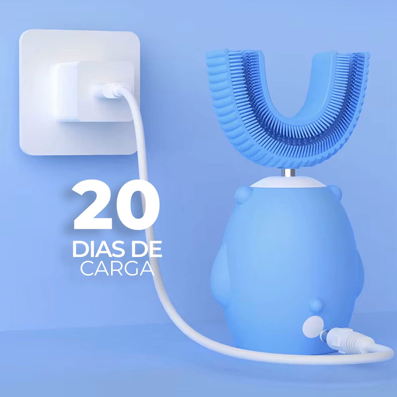 Escova Dental Elétrica Infantil em Formato U – 360°