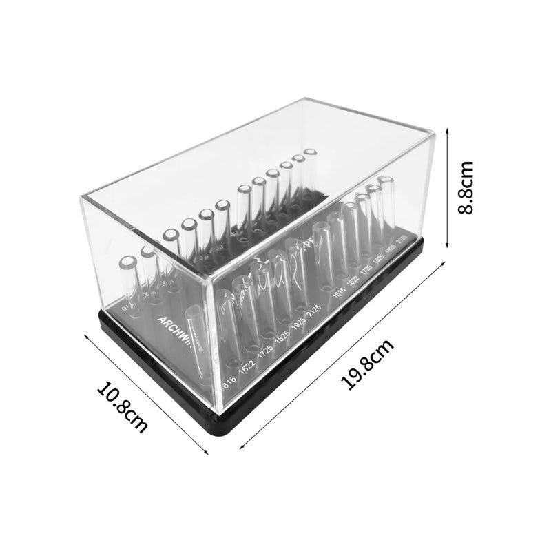 Organizador de acrílico para materiais clínicos e laboratoriais